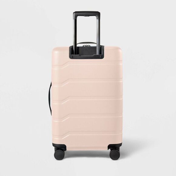 Open Story - Hardside Medium Checked Suitcase Pink - Open Story Pink - Picture 3 of 4